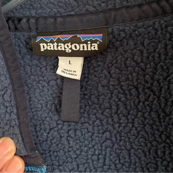 Patagonia 1/4 zip high-pile fleece. Cozy and comfy in a beautiful blue. EUC - Picture 4 of 5